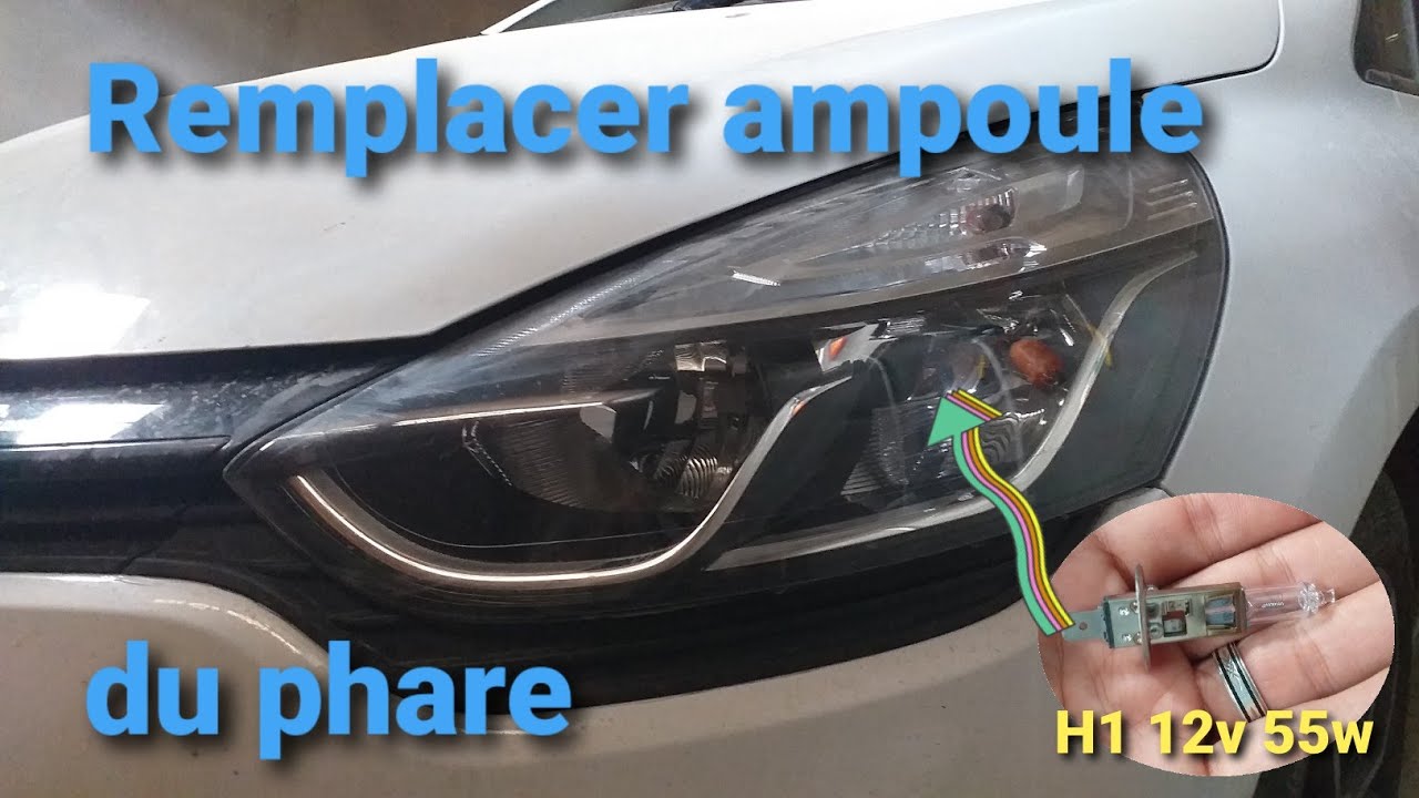 Remplacer ampoule du feu de la route phare de la CLIO 4