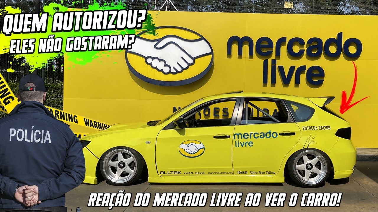 NÃO PODE? CARRO TEMÁTICO MERCADO LIVRE ENTREGA RACING! REAÇÃO DA GERÊNCIA AO VER O CARRO AO VIVO