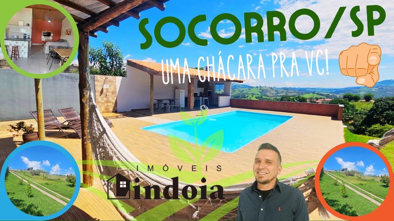 CHÁCARA em #socorrosp | 2 suítes | COM Piscina | 1000m² | R$ 560.000,00