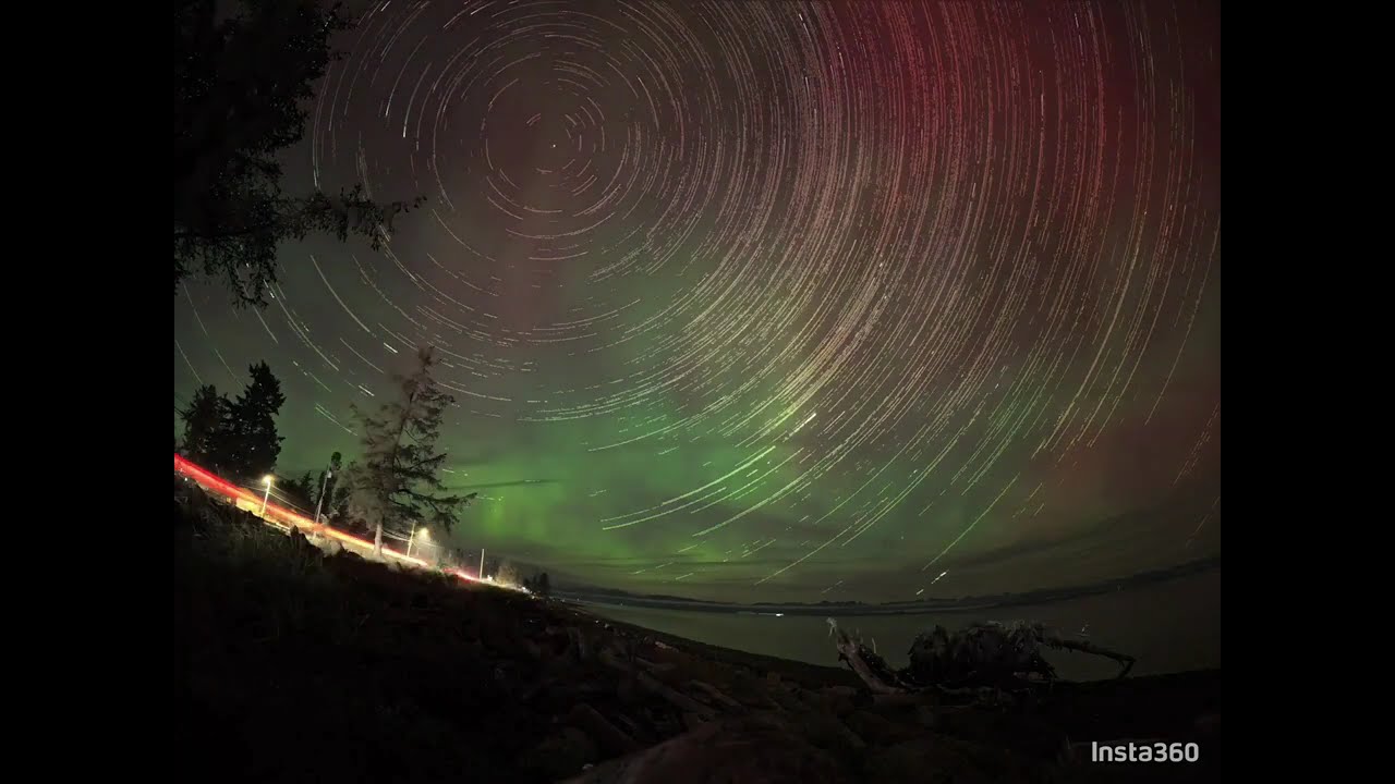 Aurora Borealis on the Beach with Insta360 Ace Pro