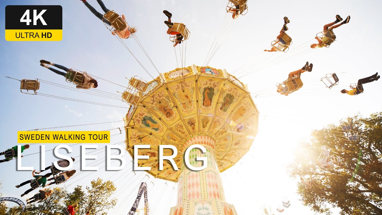 Liseberg 4K - UHD Walking Tour : Discover Sweden's Top Amusement Park