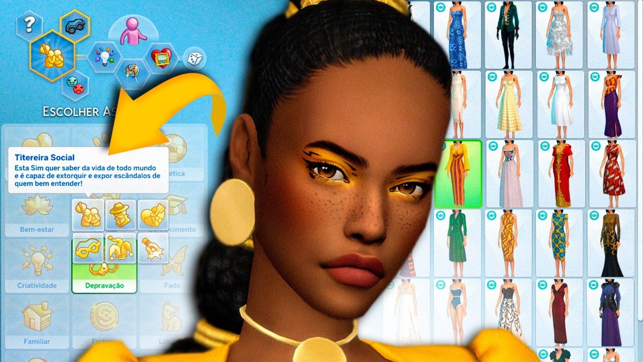 👑 MOSTRANDO TODO CAS do NOVO PACOTE DE EXPANSÃO: TRONO e GLÓRIA | The Sims 4