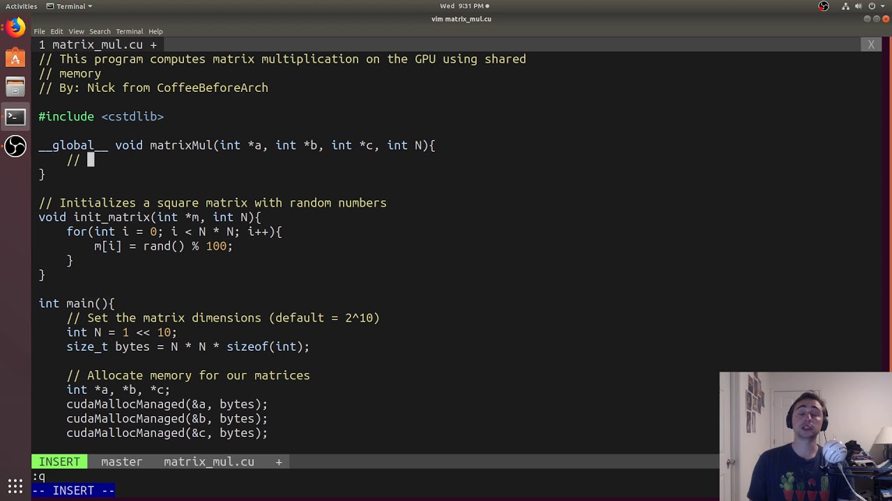 From Scratch: Cache Tiled Matrix Multiplication in CUDA