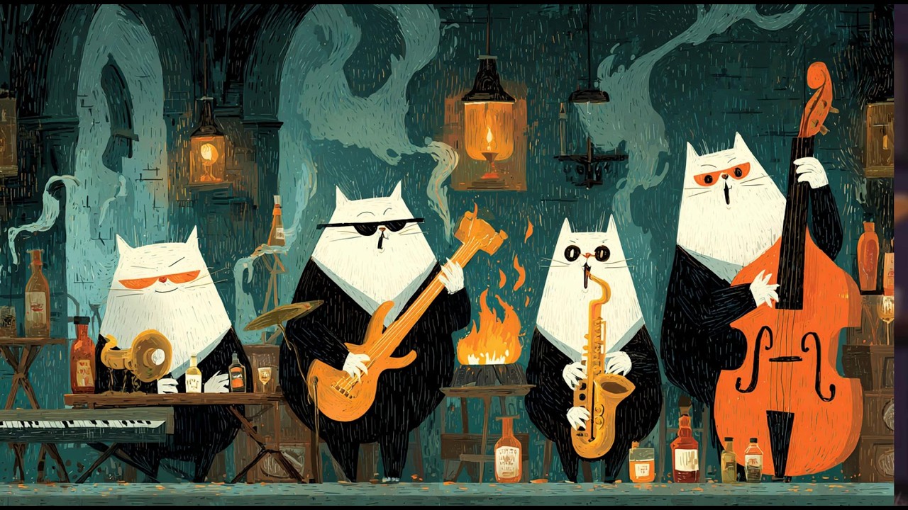 Jazz in the City at Night – Smooth Jazz – Deep Bass Jazz for Calm Focus