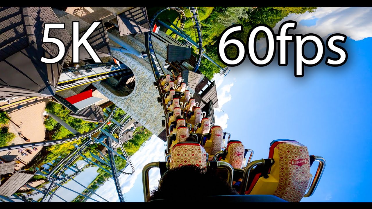 Lech Coaster back seat on-ride 5K POV @60fps Legendia
