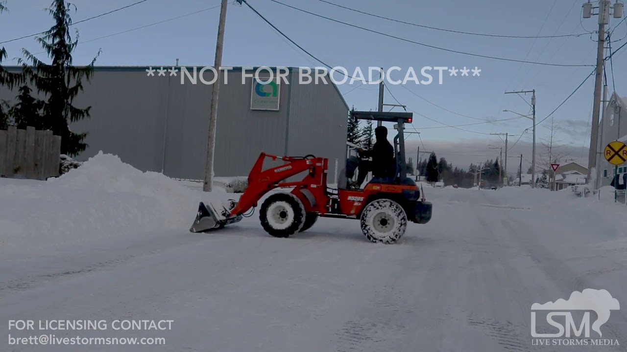 02-13-19 Lynden, WA Buried in Snow; Blowing Snow; Mountain scenes; Digging out