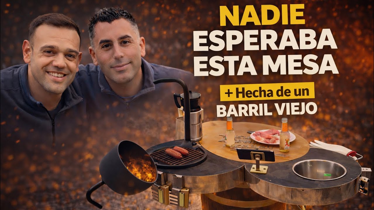 DE UN VIEJO BARRIL A UNA MESA BRUTAL 