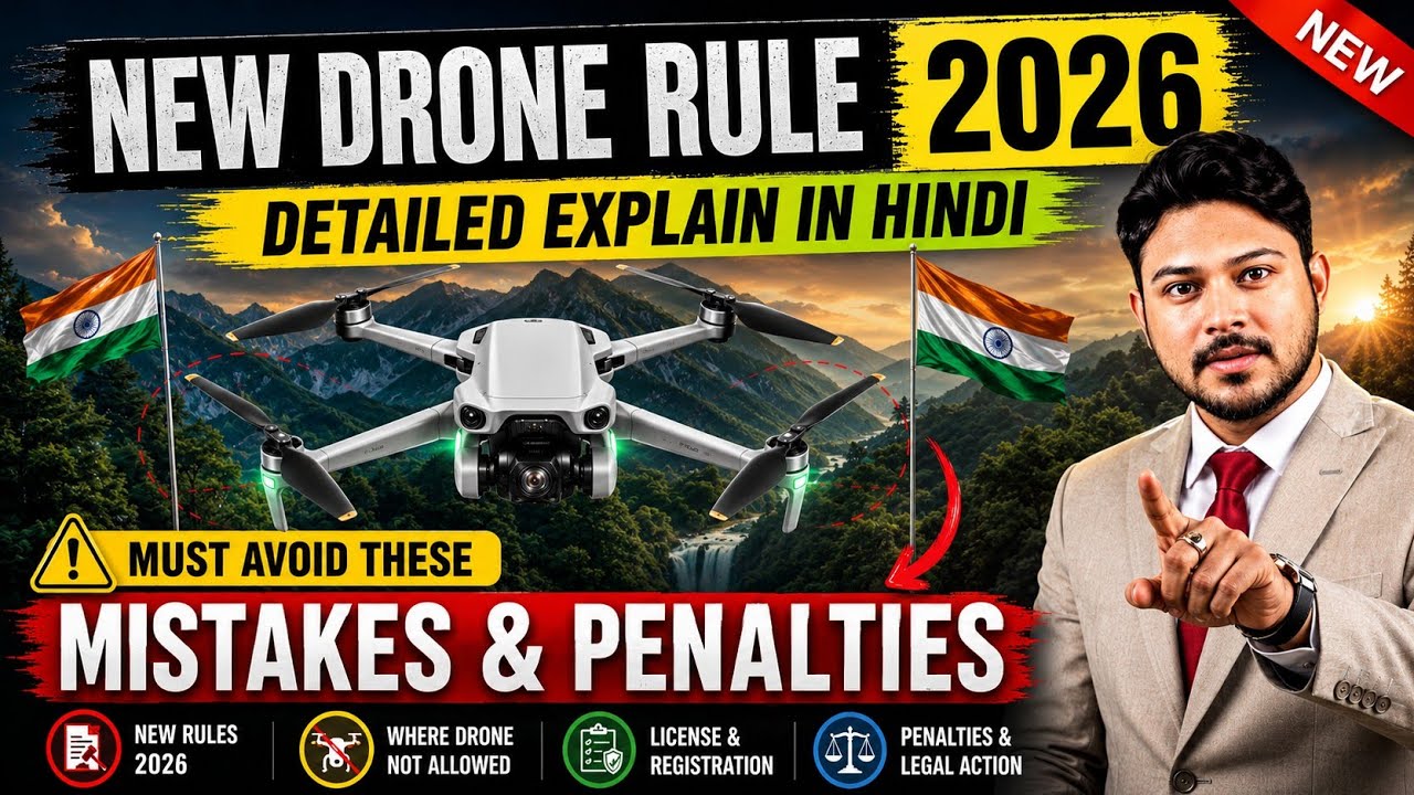 New Drone Rules 2025 India : Drone Registration, RPC Drone Licence, Penalty in India Explain 