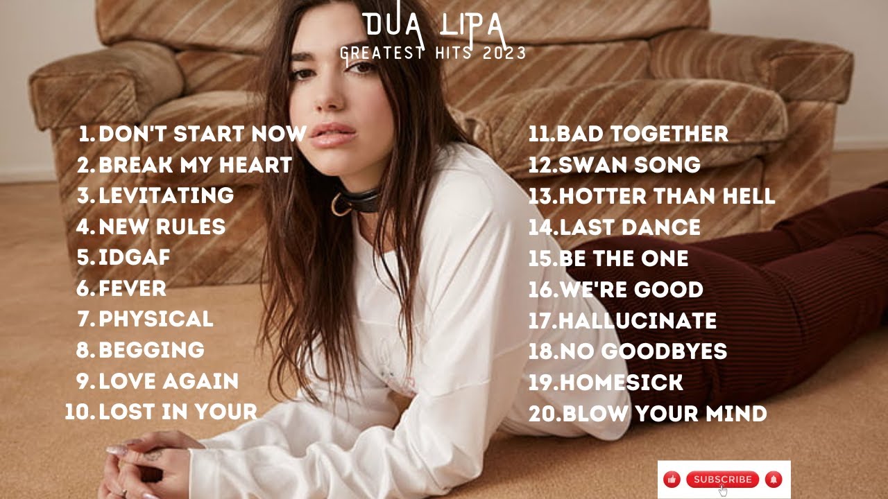 Dua Lipa Greatest Hits 2023 (NO ADS!!!)