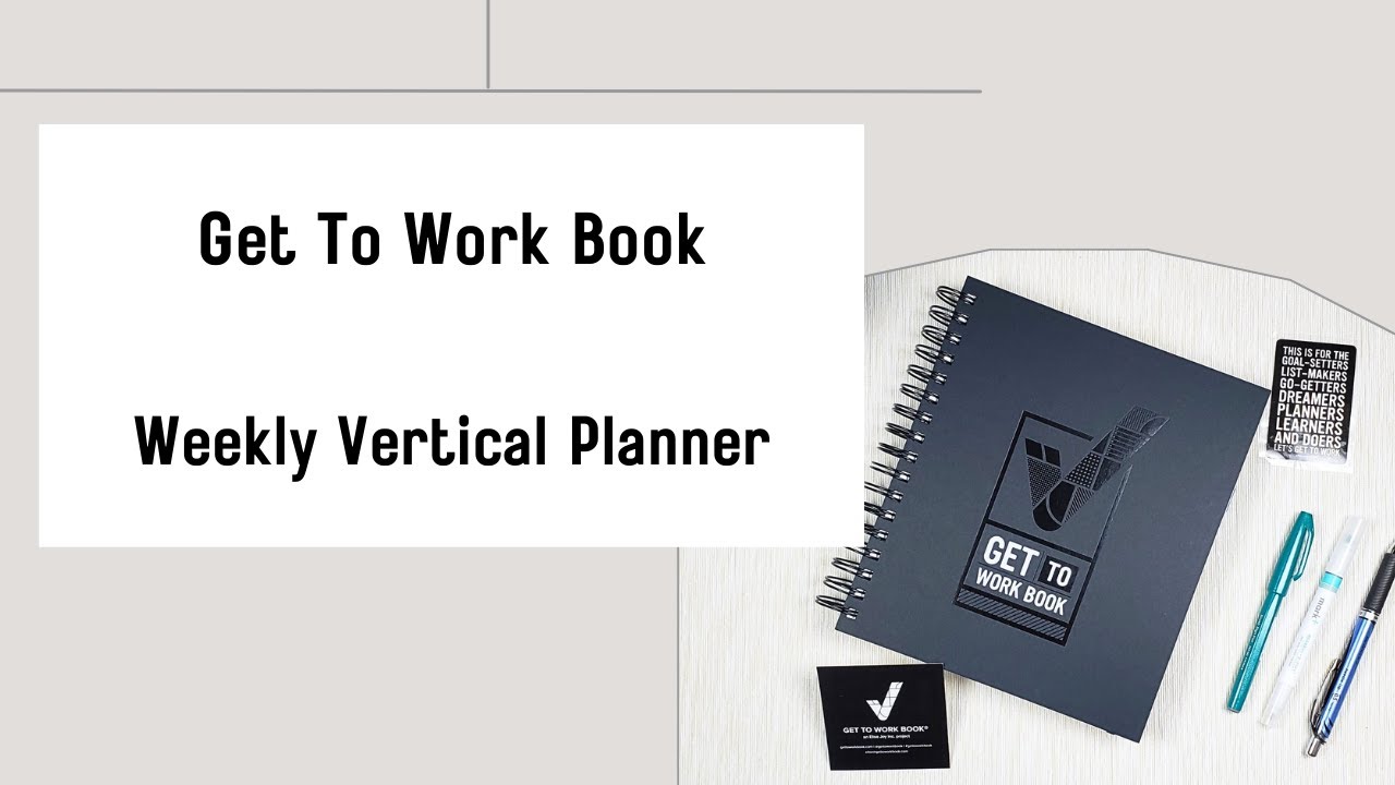 Обзор еженедельного вертикального планировщика Get to Work Book #gettoworkbook