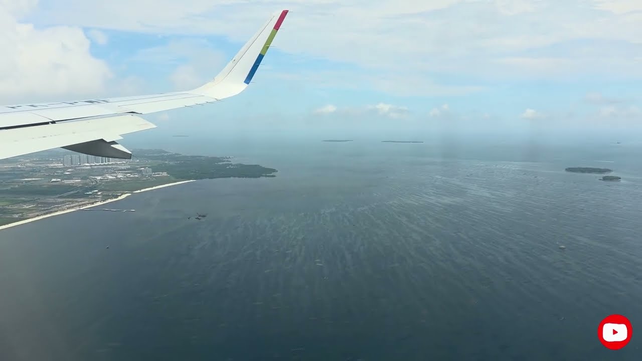 Landing Di Jakarta dari Sisi Kanan