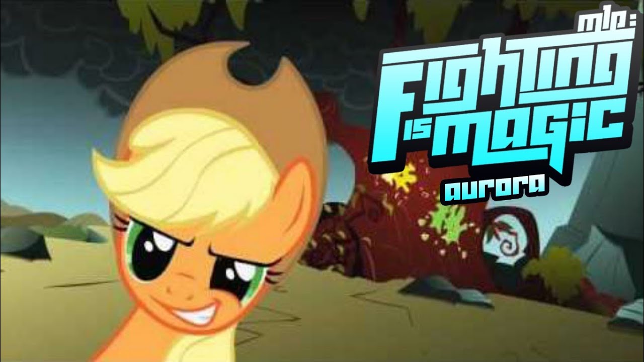 MLP Fighting Is Magic Aurora Applejack Arcade Mode Gameplay