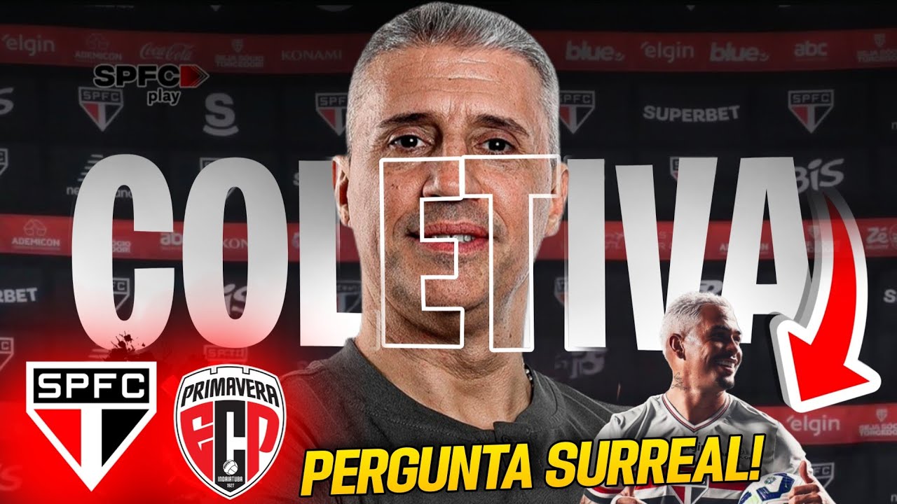 PERGUNTA SURREAL PARA CRESPO SE LUCIANO É ÍDOLO DO SPFC | COLETIVA CRESPO SÃO PAULO 2X1 PRIMAVERA
