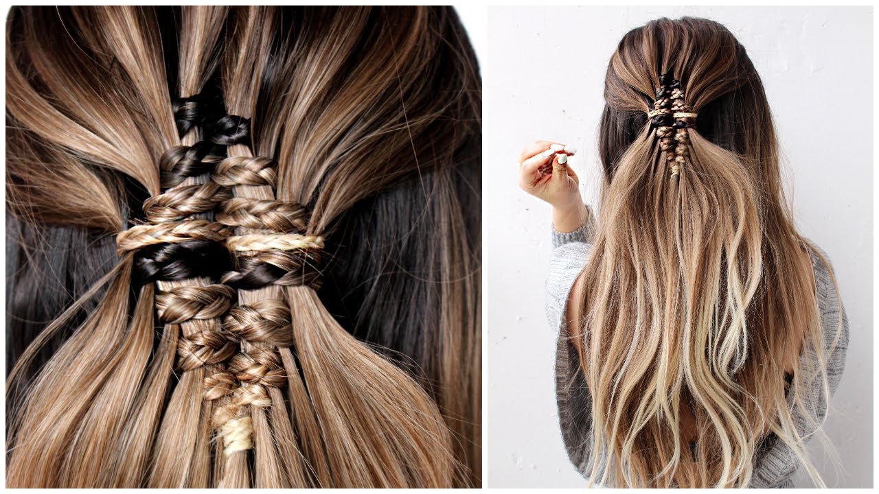 How To: Diamond shape Infinity Braid using 3 strand - micro braids By Another Braid