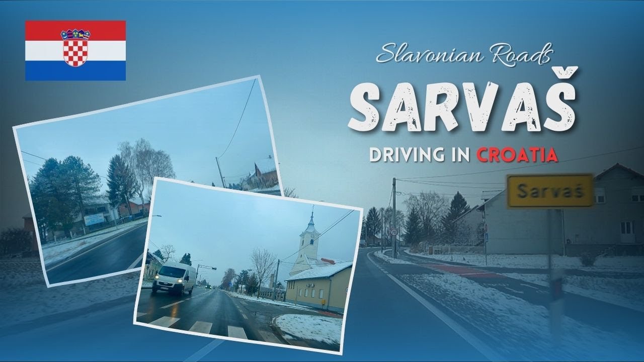 Sarva&scaron; pod Snijegom &ndash; Zimska Vožnja kroz Povijesno Slavonsko Selo (08.01.2024)