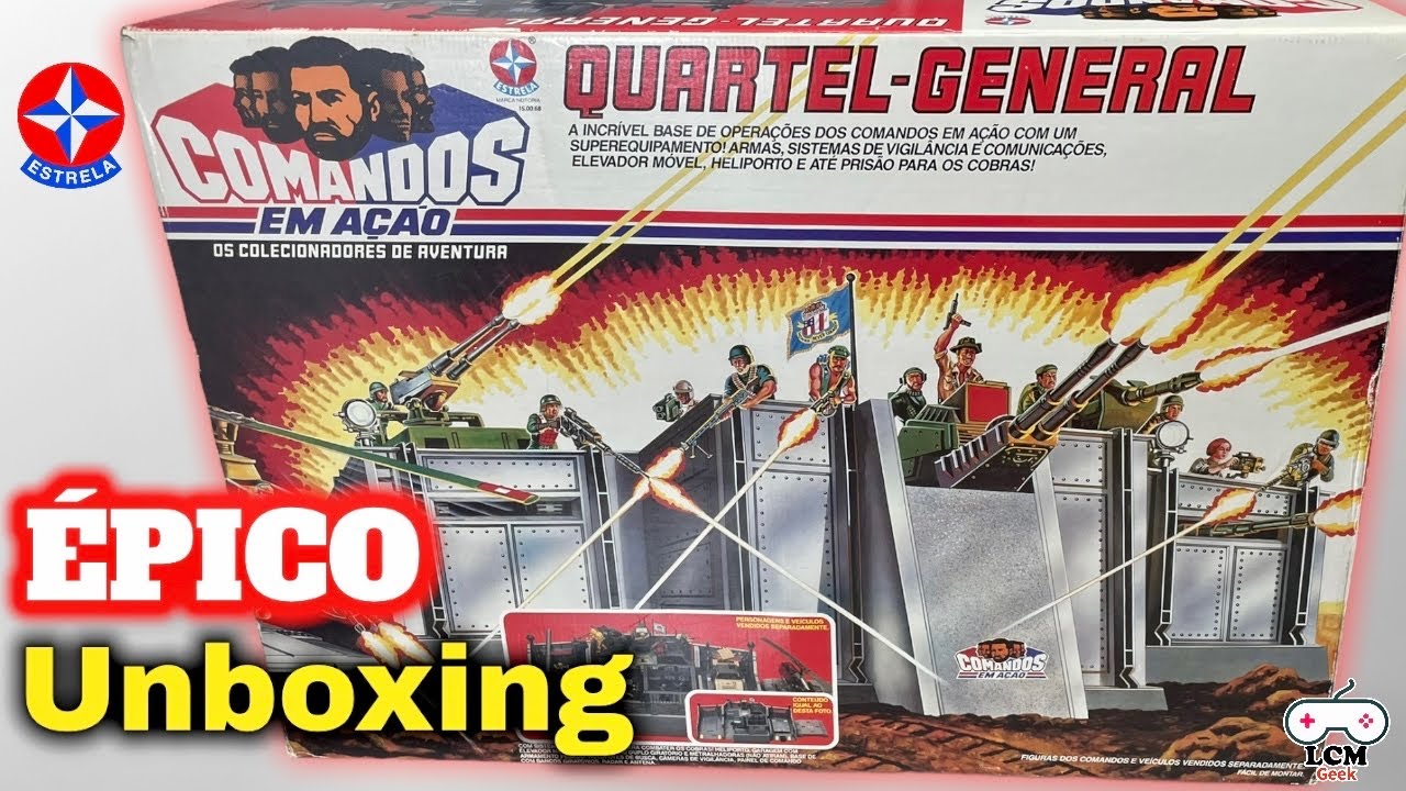 Comandos em ação - Quartel General clássico dos anos 80 - Gi Joe