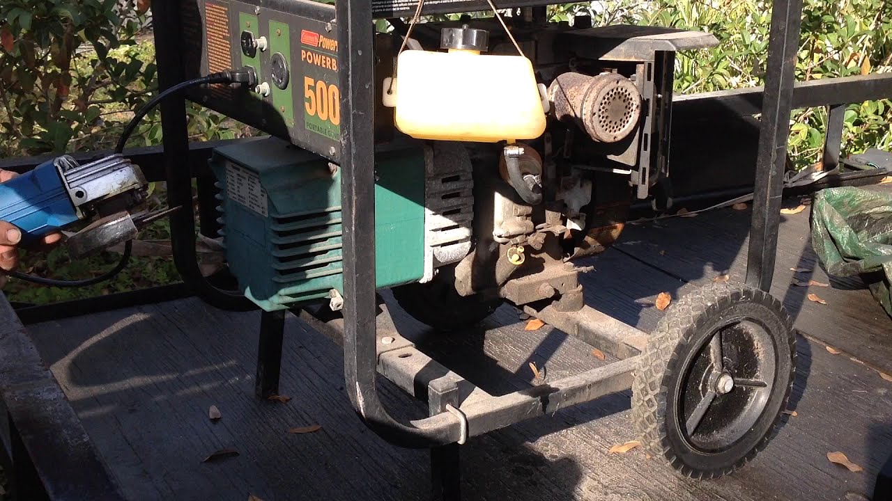 Coleman Powermate 5000 Watt Generator test.