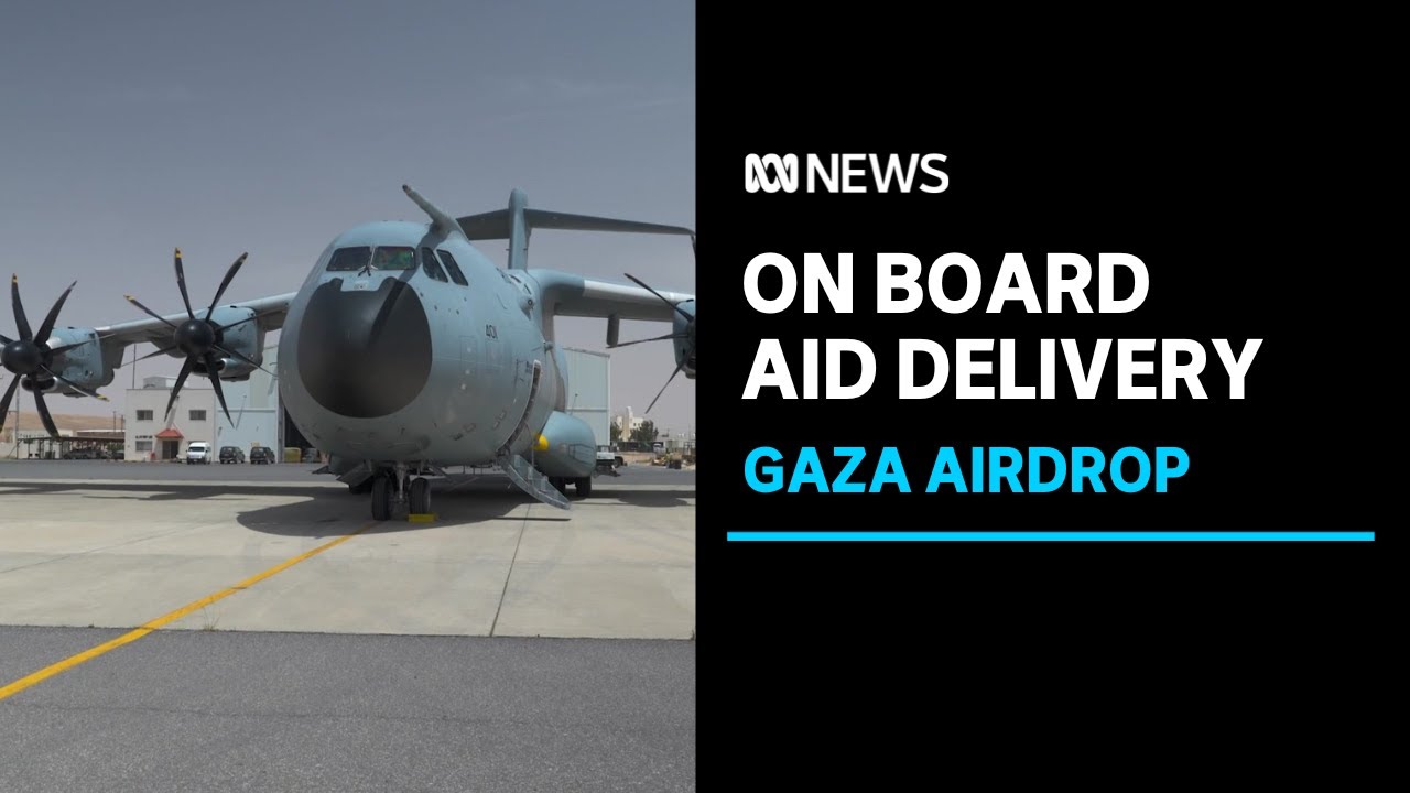 Onboard a British aerial mission to trying to get aid into Gaza | ABC News