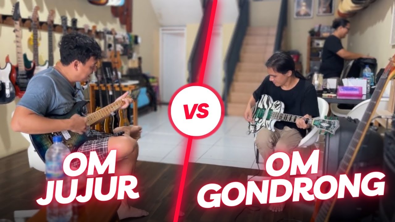 NYOBAIN GITAR SERBABISA DI TOKO GITAR LEGEND OM JUNAIDI KARO KARO #music #vlog