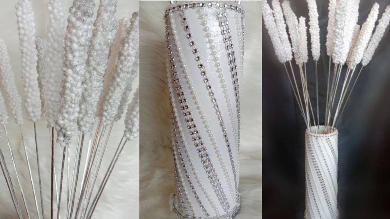 Membuat bunga cantik dari bahan murah & vas bunga cantik dari barang bekas || Home decoration ideas