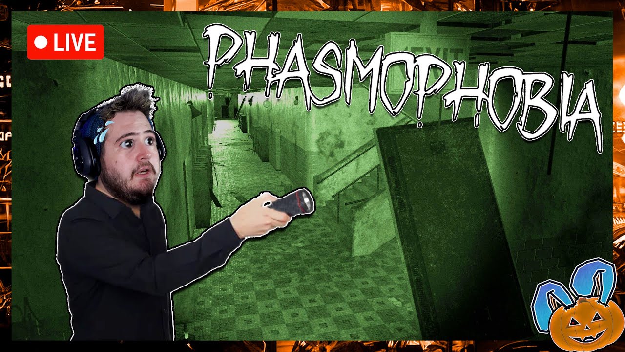 HALLOWEEN GHOST HUNTING in PHASMOPHOBIA! [LIVE]