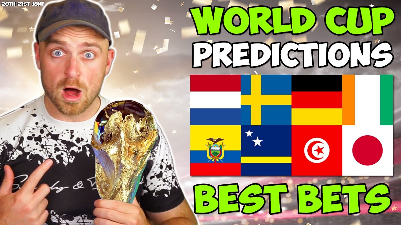 Ecuador vs Curu&ccedil;ao, Tunisia vs Japan & More! | World Cup Predictions & Best Bets!