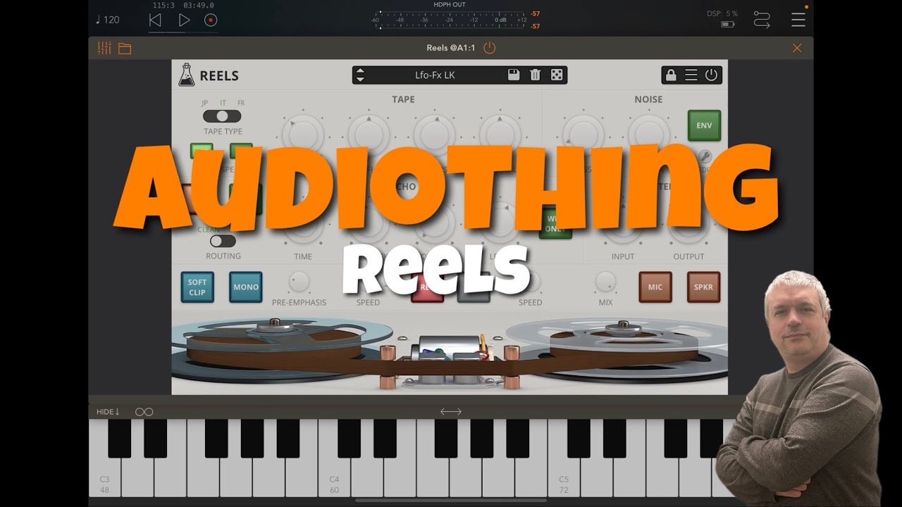 iOS - AudioThing Reels LoFi Tape - Tutorial and Demo