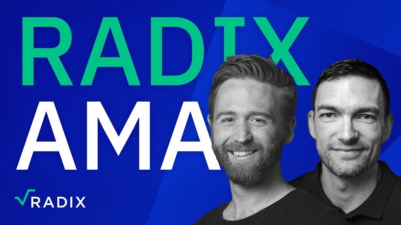 Radix AMA with Piers Ridyard (CEO) & Dan Hughes (Founder/CTO)