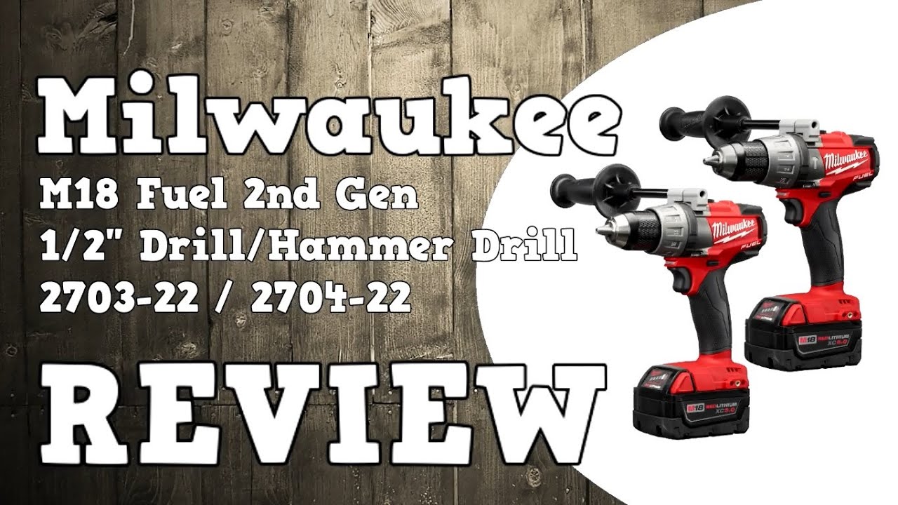 Milwaukee 2nd Gen M18 Fuel Drill & Hammer Drill Review 2703-22 & 2704-22