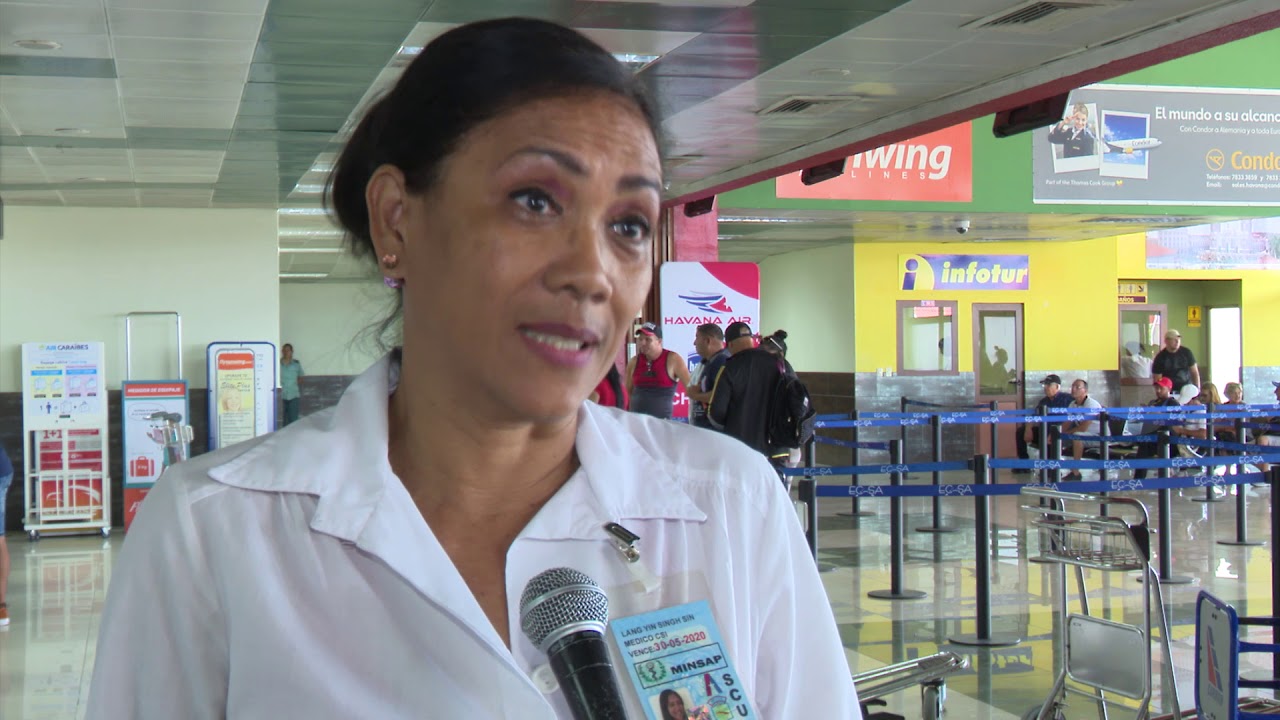 Santiago de Cuba intensifica chequeo epidemiológico en aeropuerto internacional.