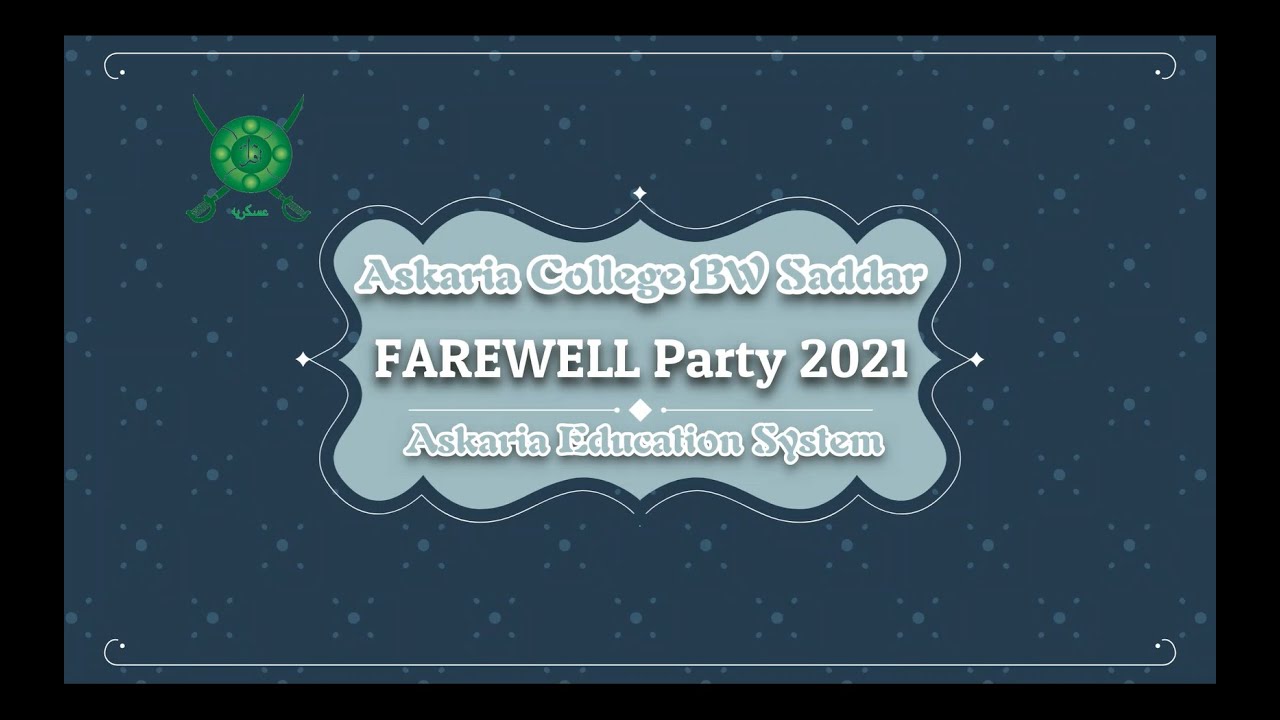 FAREWELL Party 2021 | Highlights | Askaria College BW Saddar Campus Rawalpindi