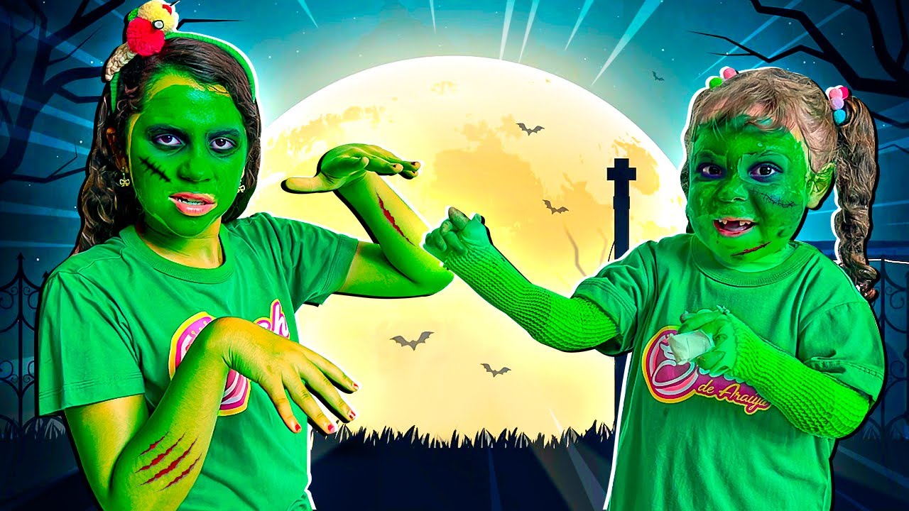 SARAH E ELOAH brincam de ZOMBIE com o PAPAI e a MAMÃE