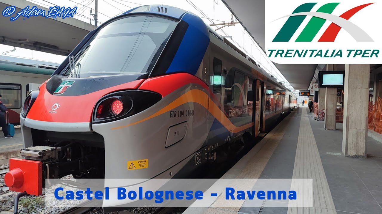 A BORDO DEL TRENO REGIONALE ETR104 "Pop" da CASTEL BOLOGNESE a RAVENNA!