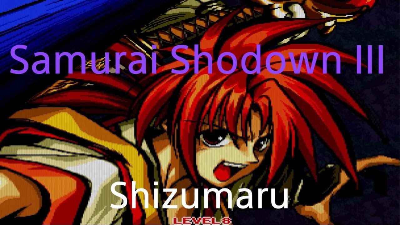 SAMURAI SHODOWN III.Shizumaru game play. 