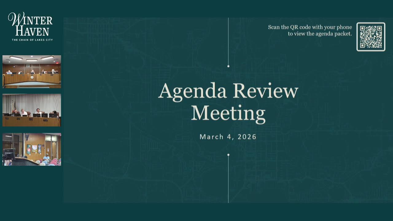 Agenda Review Meeting  | 03-04-2026