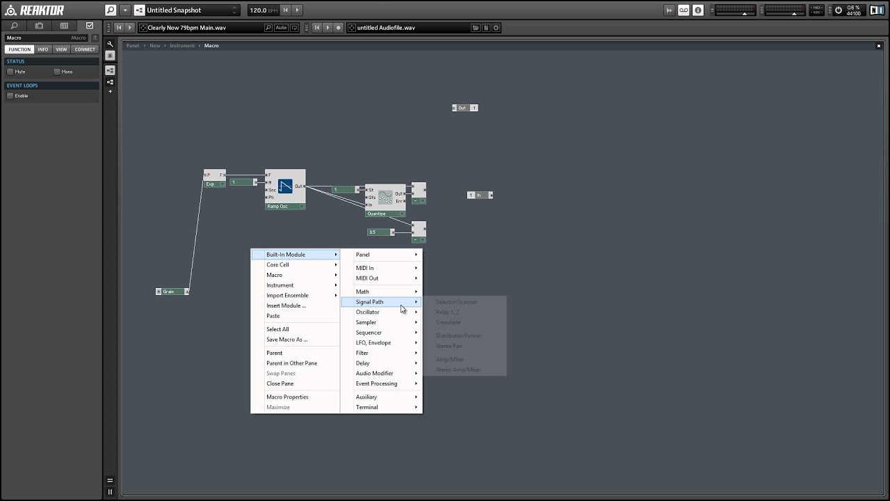 NI Reaktor tutorial - Create a Pitchshifter in Primary