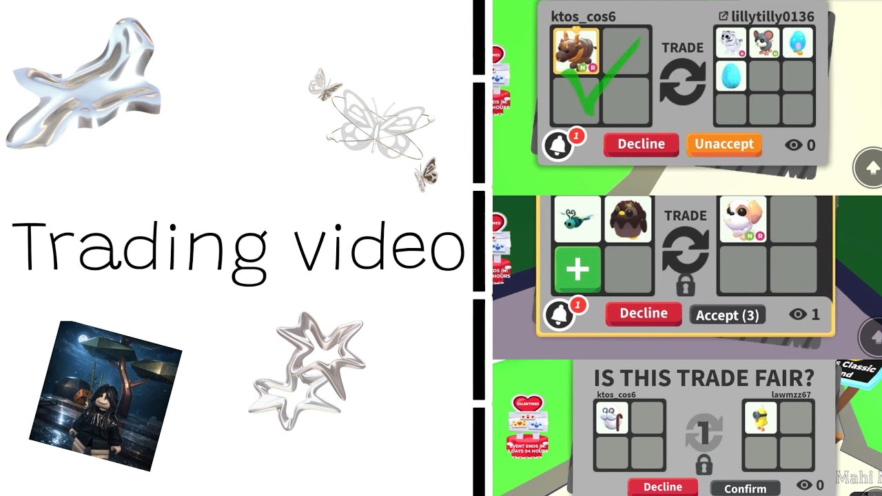 Trading video!(i suck at trading)