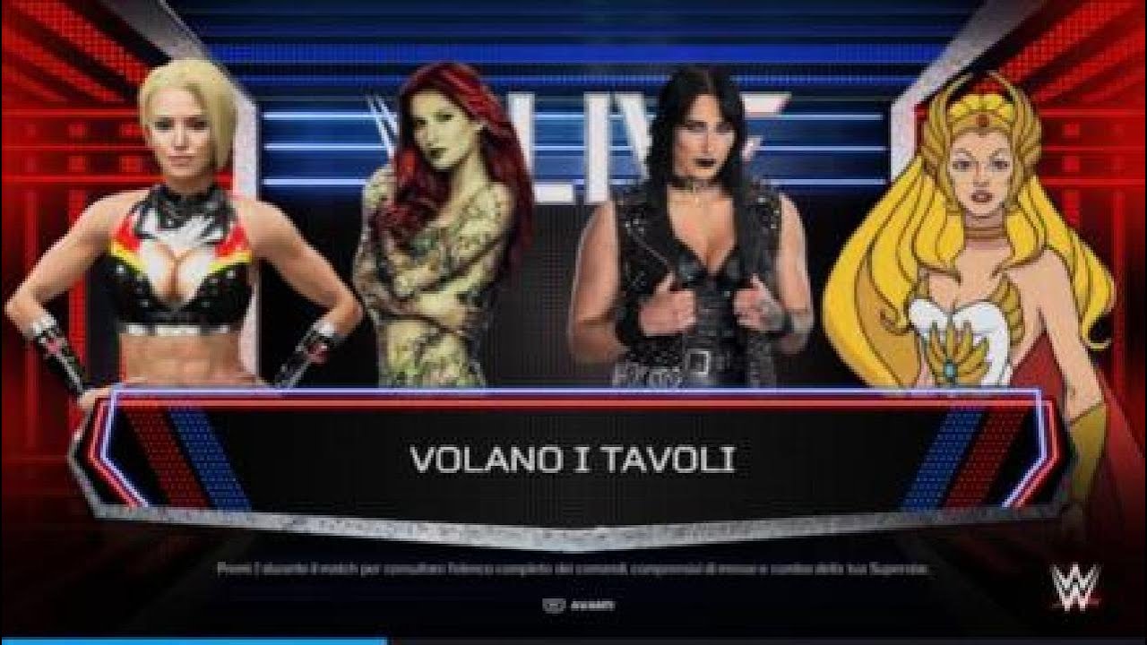 WWE2K24 Women Phase 3 Girone 1 Day 4 Heidi Kruger, Poison Ivy, Rhea Ripley, She-Ra 
