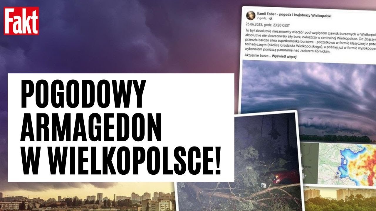 POTĘŻNA superkomórka burzowa spustoszyła Wielkopolskę! Mieszkańcy nie dostali alertu | FAKT