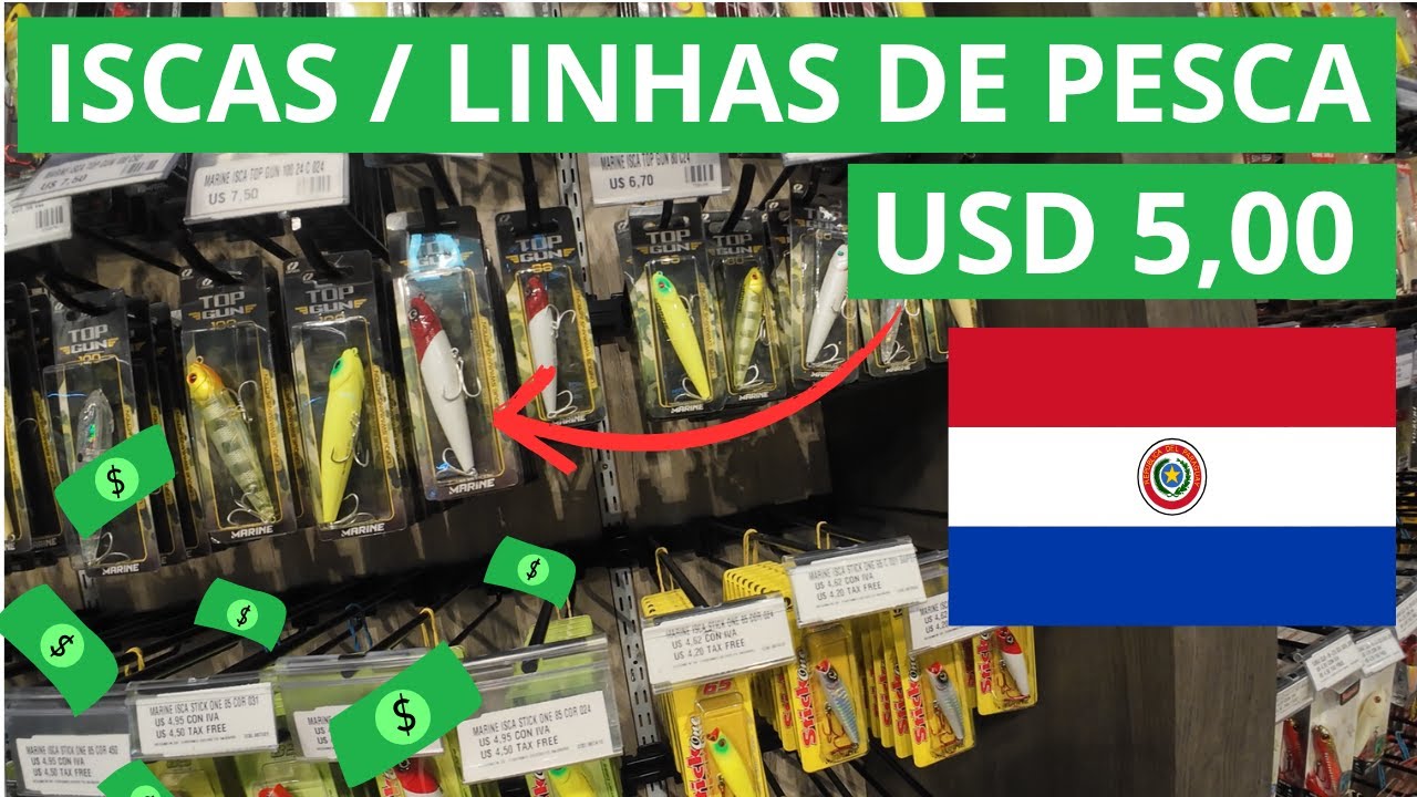 PREÇO ISCAS ARTIFICIAIS NO PARAGUAI / LINHAS DE PESCA NO PARAGUAI