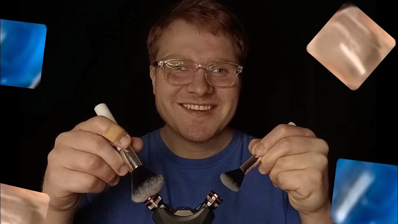 [ASMR] Request - Layered Tascam Mic Brushing and Fake Ice Cubes Sounds for Deep Relaxation