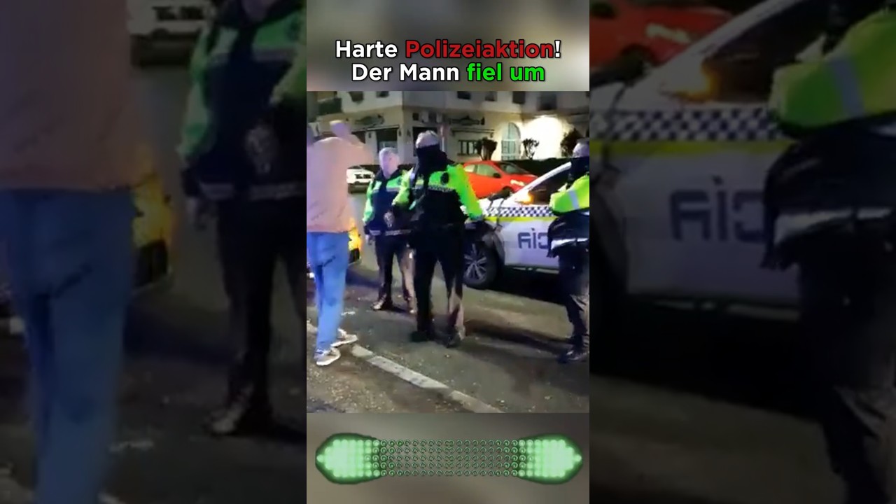 Harte Polizeiaktion! | Der Mann fiel um. #polizei #bodycam #viral