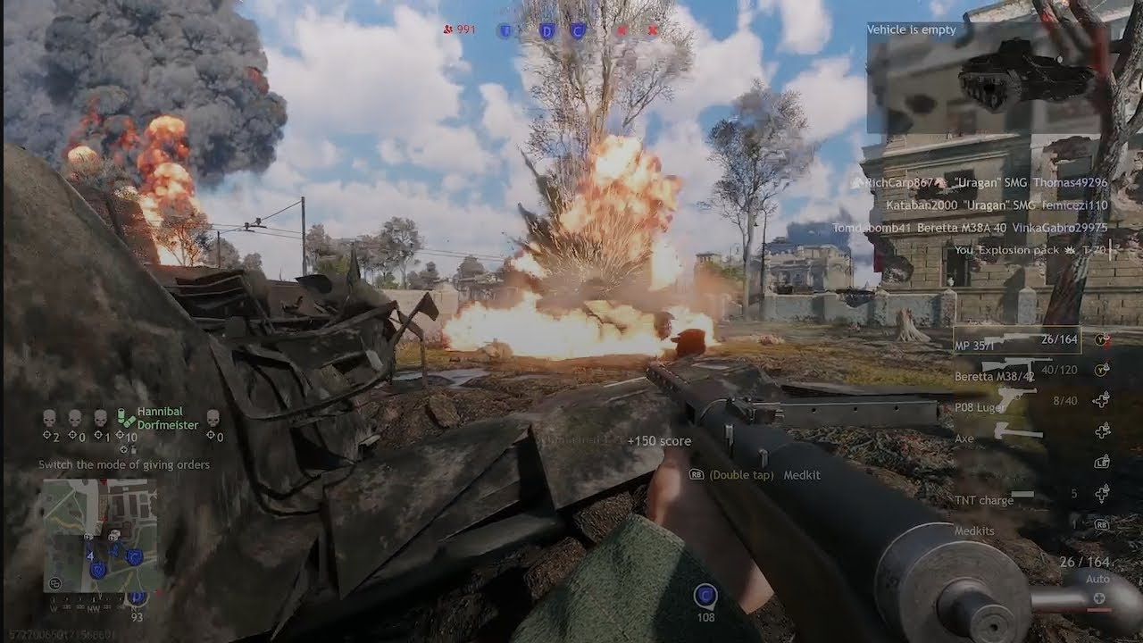 Enlisted gameplay - Ministry garden (assault) - Battle of Berlin - 720p 60fps