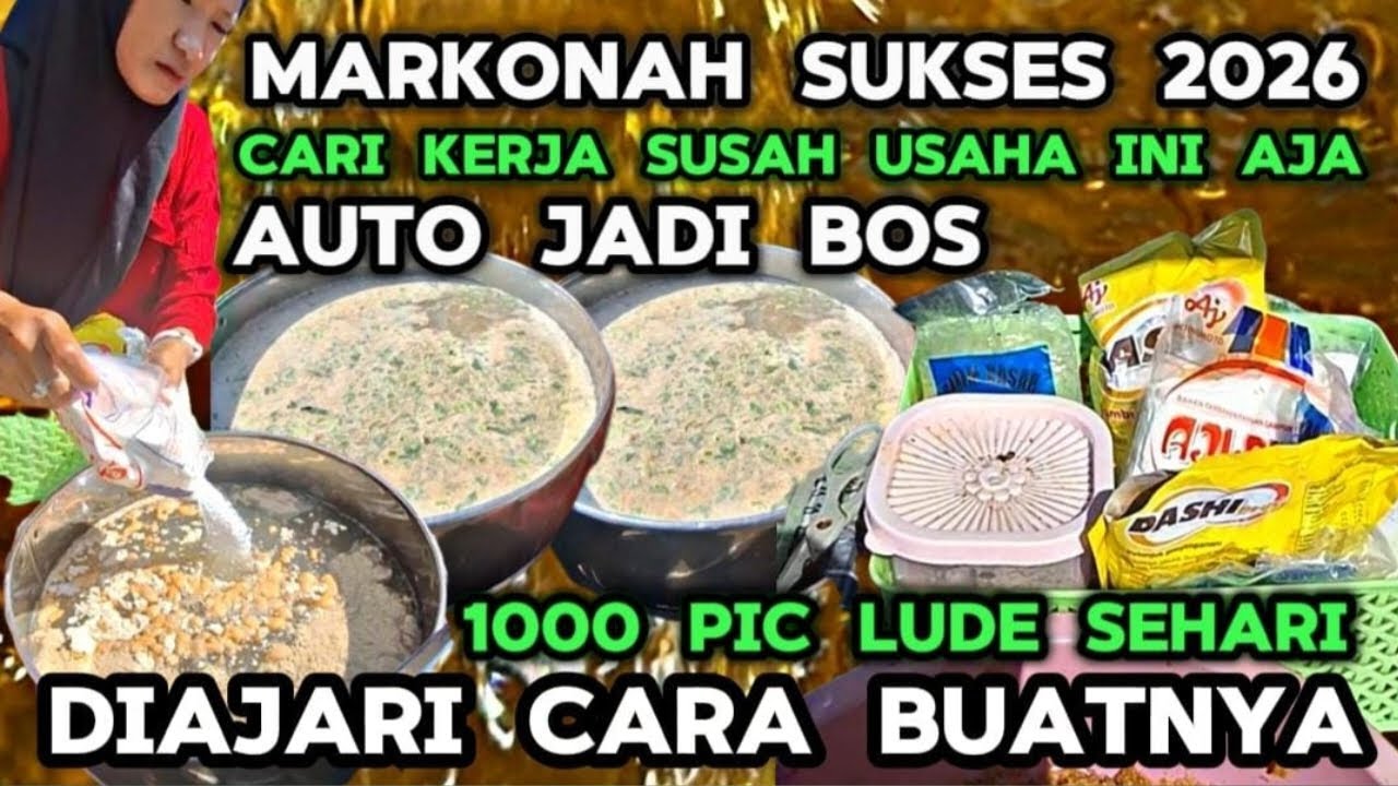2026 CARI KERJA SUSAH !! USAHA INI AJA AUTO JADI JURAGAN BOS BESAR DIAJARI CARA MERACIK RESEPNYA