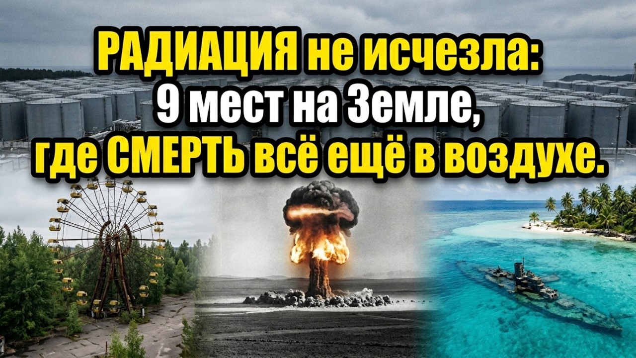 НЕВИДИМАЯ СМЕРТЬ: 9 Мест, Где РАДИАЦИЯ УБИВАЕТ Спустя Годы И Десятилетия