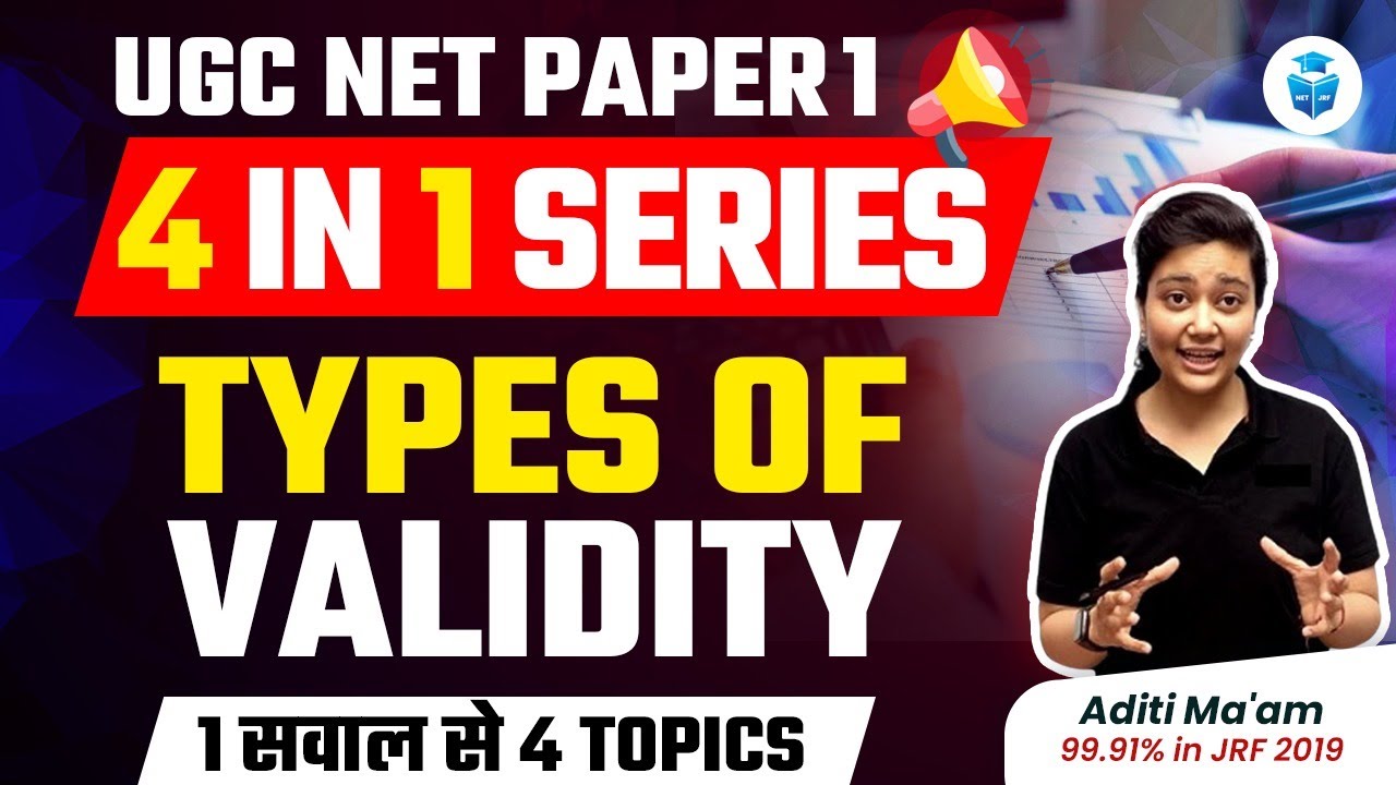 UGC NET December 2023 | Paper 1 Research Aptitude by Aditi Mam | Types of Validity  | JRFAdda