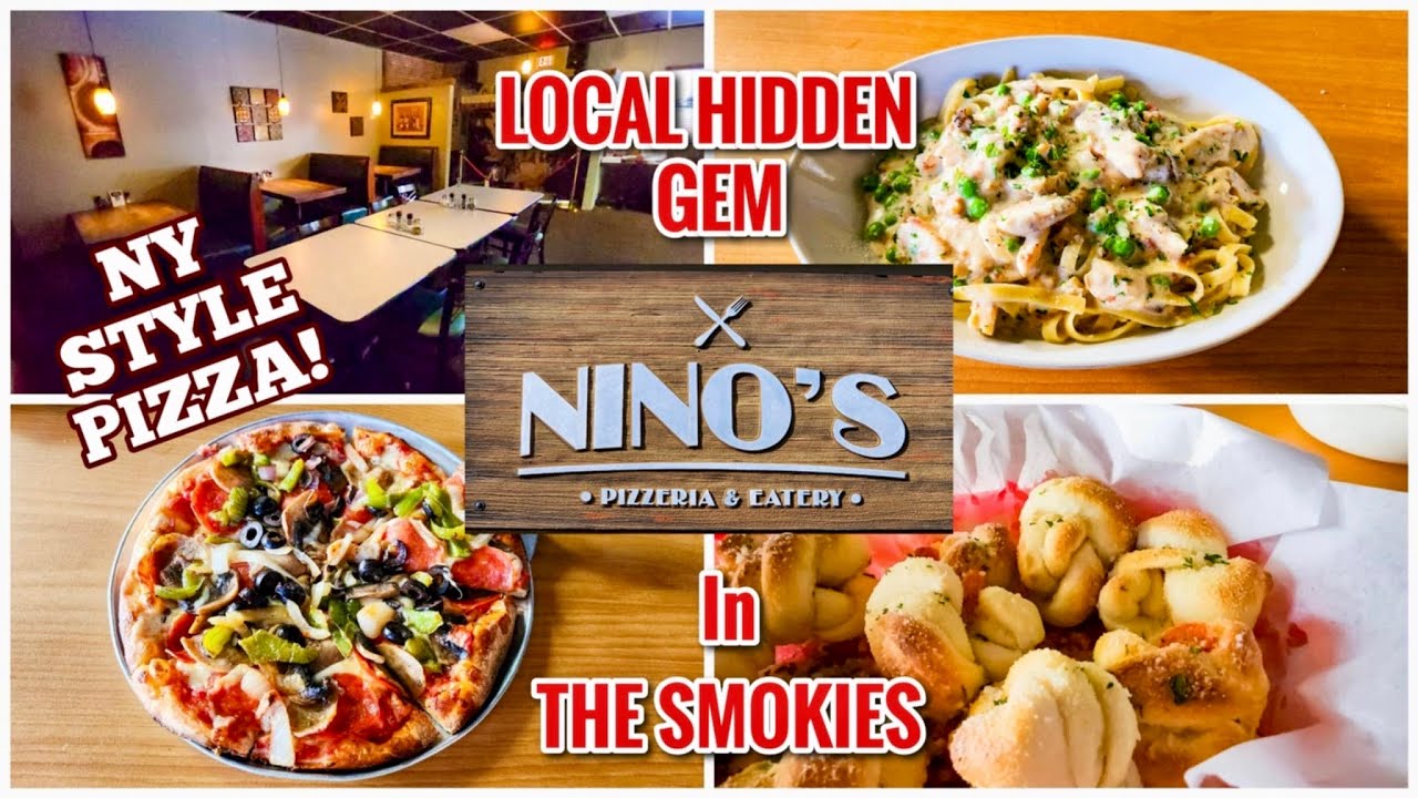 SMOKIES LOCAL HIDDEN GEM! NY Style Pizza NINO'S Pizzeria & Eatery in Sevierville!  Pepperoni Knots!