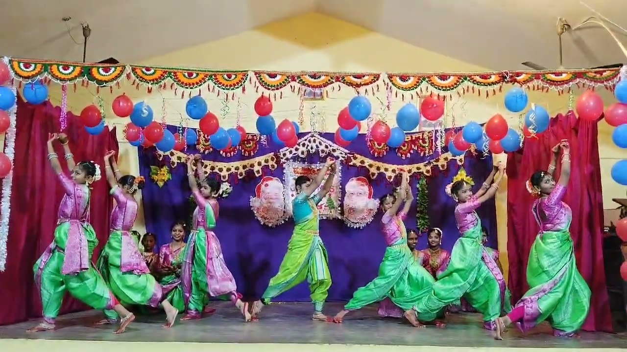 Dance performance by 8th class students at varalakshmi St Ann's school Rajam.