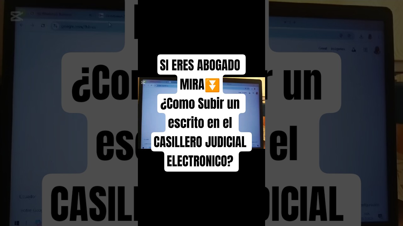¿Como subir un escrito desde el Casillero Judicial Electronico? #abogados #video #tips #tiktok #fyp