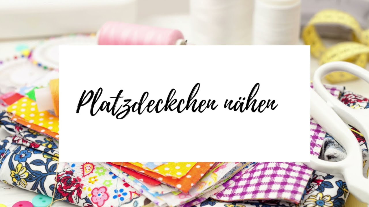 Plätzdeckchen nähen - einfache Last Minute DIY Geschenke für Weihnachten nähen.